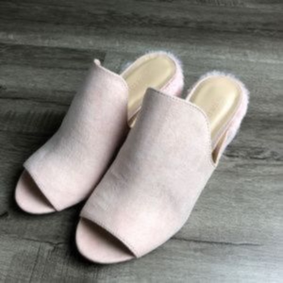 Wild Diva Faux Fur Slide On Mules - Picture 3 of 7